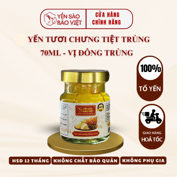 Yến tươi chưng đông trùng hạ thảo