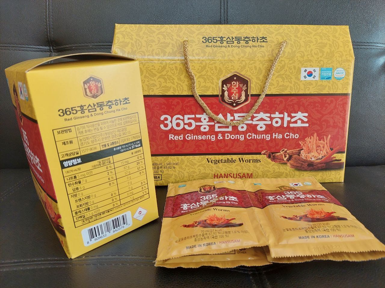 Nước Hồng Sâm Đông Trùng Hạ Thảo 365 Hansusam