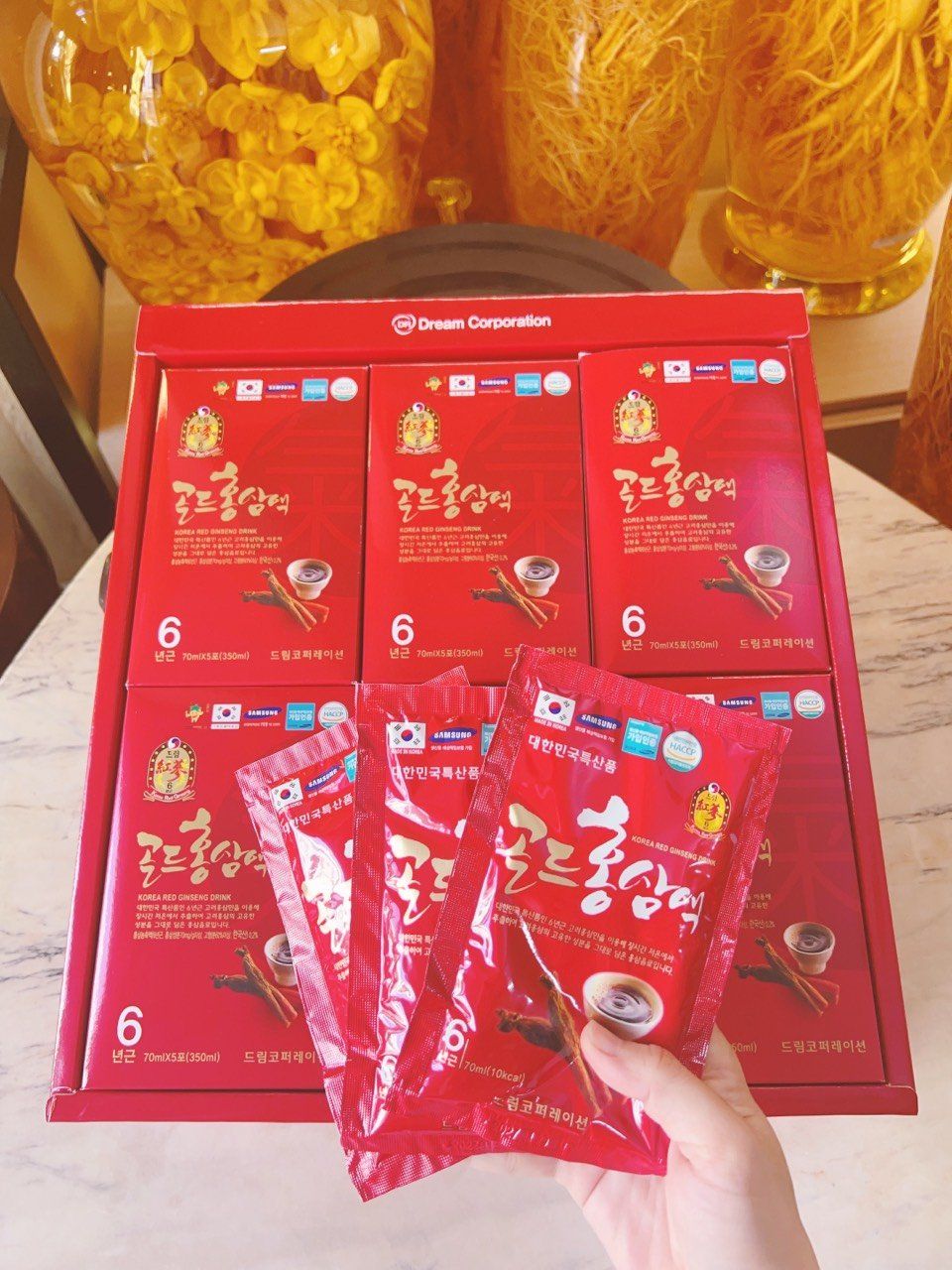 Nước Hồng Sâm Dream -Sâm Chén (Nước Hồng Sâm Gold Korea Red Ginseng Drink)