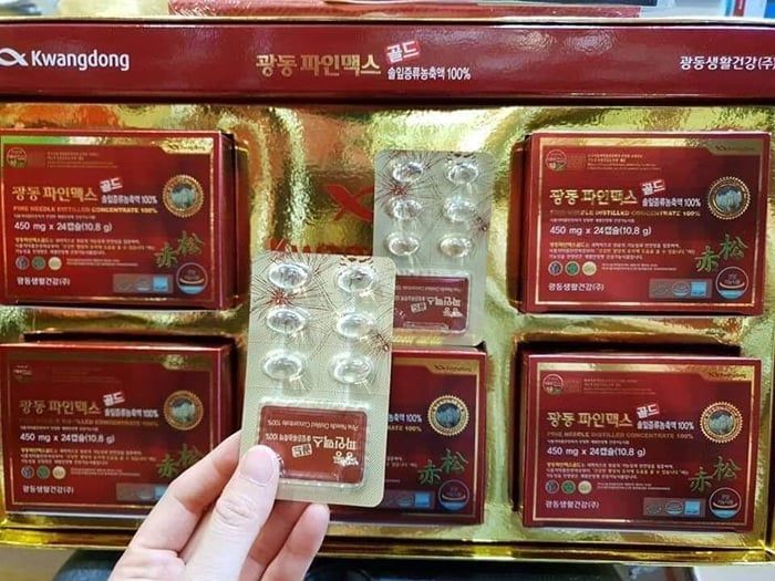Tinh dầu thông đỏ kwangdong hàn quốc 120 viên