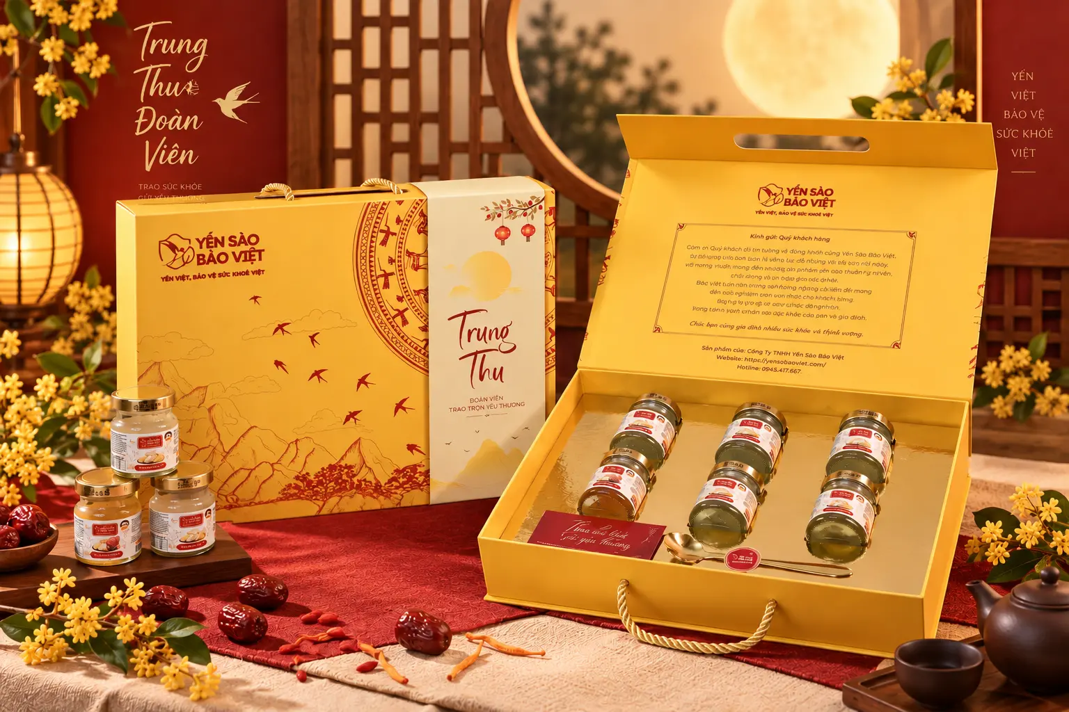 Hộp quà cao cấp – 6 yến chưng sẵn cao cấp