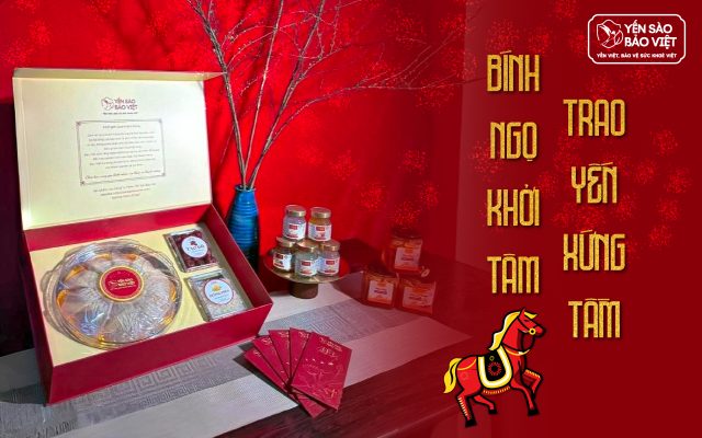 Quà Tết Bính Ngọ 2026: Yến Sào Bảo Việt – Mã Đáo Thành Công, Sức Khỏe Vàng