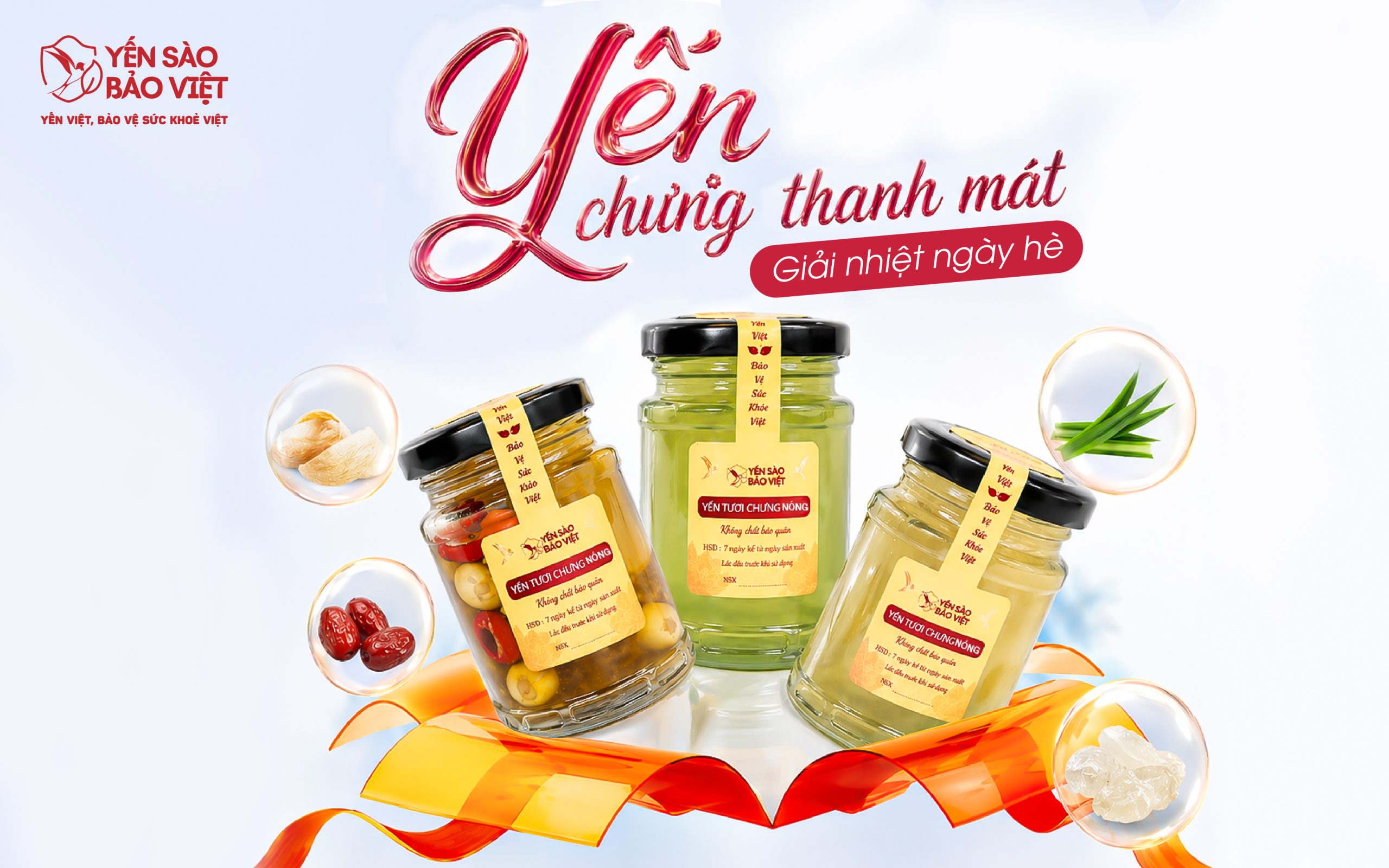 Giải Nhiệt Mùa Hè Cùng Yến Sào Bảo Việt: 3 Công Thức Chưng Yến Thanh Mát, Nạp Trọn Năng Lượng