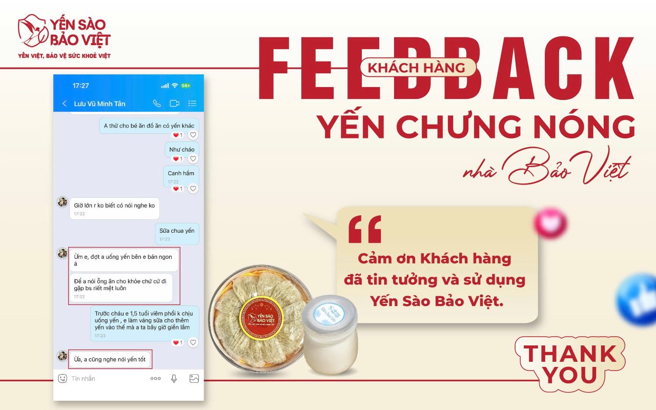 Feedback Khách Hàng Về Yến Chưng Nóng Nhà Bảo Việt “Uống Thấy Ngon, Cả Nhà Đều Khen