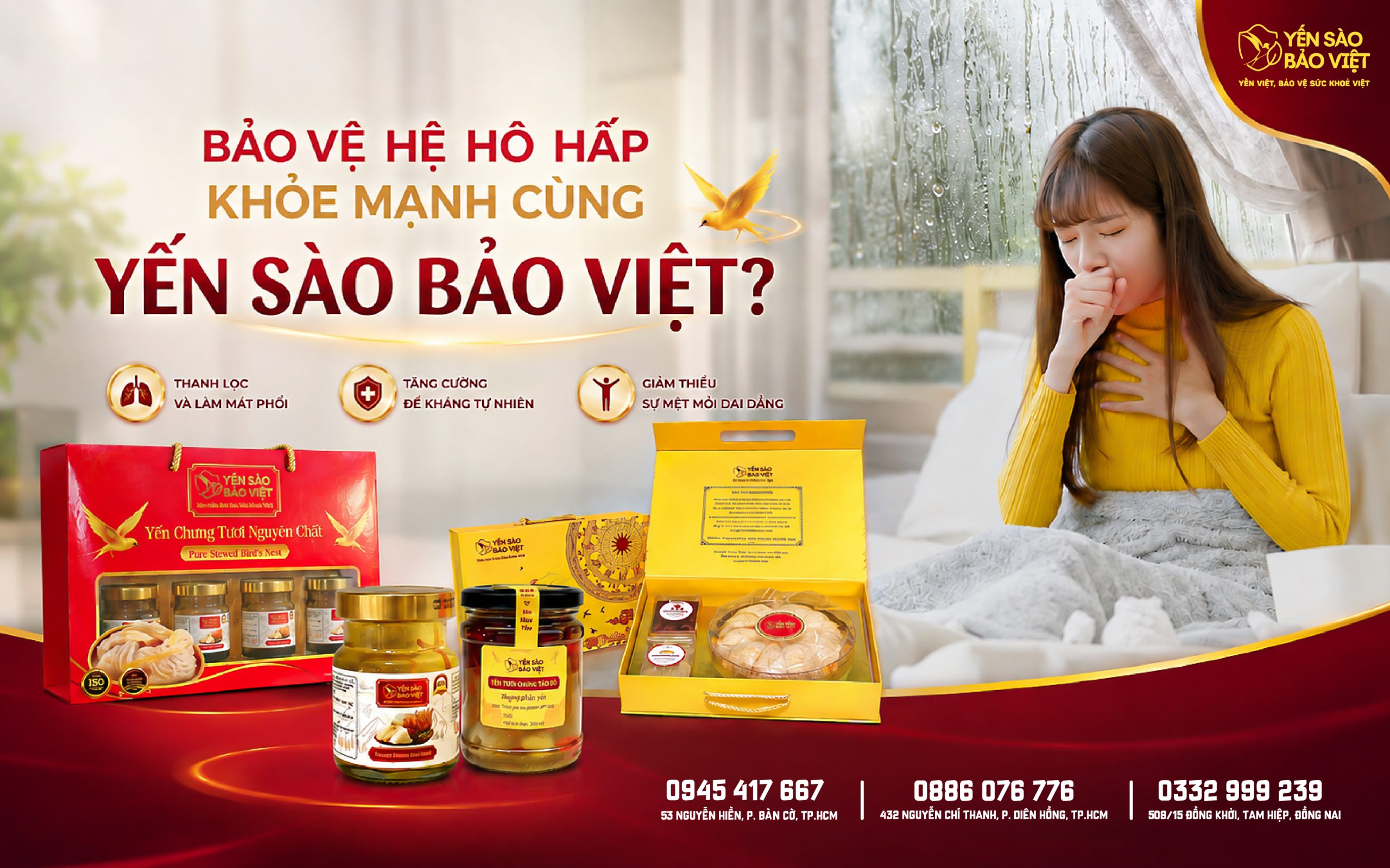 Thời tiết giao mùa thất thường: Làm sao để bảo vệ hệ hô hấp khỏe mạnh cùng Yến Sào Bảo Việt?