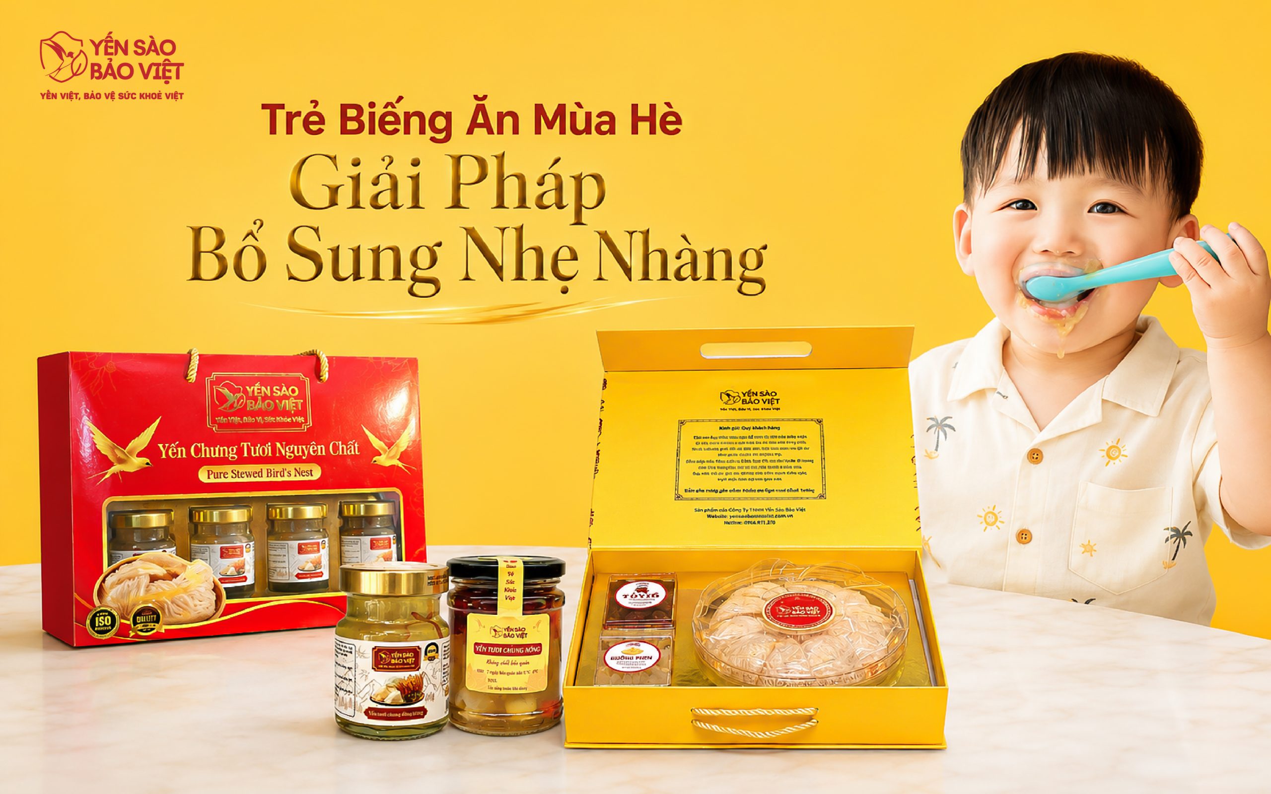 Trẻ Biếng Ăn Mùa Hè: Giải Pháp Bổ Sung Nhẹ Nhàng Từ Yến Sào Bảo Việt