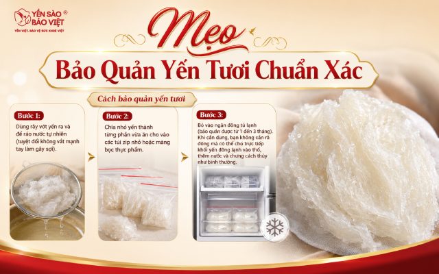 Ngâm Yến Lỡ Tay – Có Ngay Cách Giữ: Mẹo Bảo Quản Yến Tươi Chuẩn Xác