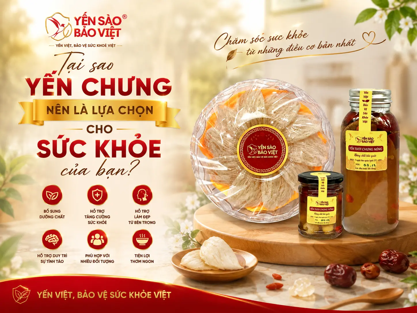 Yến chưng có tốt không? 6 lợi ích giúp chăm sóc sức khỏe mỗi ngày