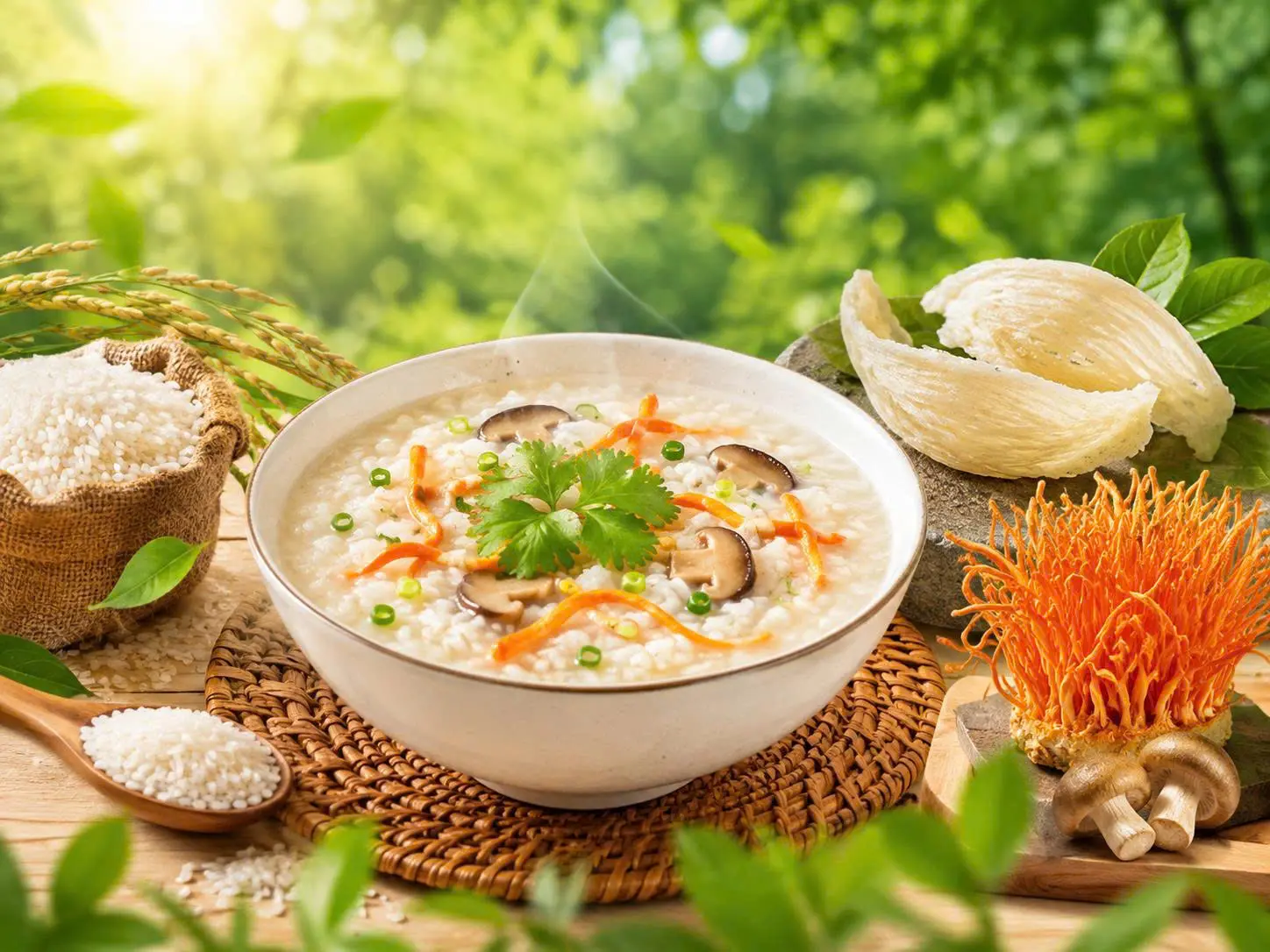 Cháo tổ yến nấm đông trùng hạ thảo – Món quà dinh dưỡng dành cho người thân thương