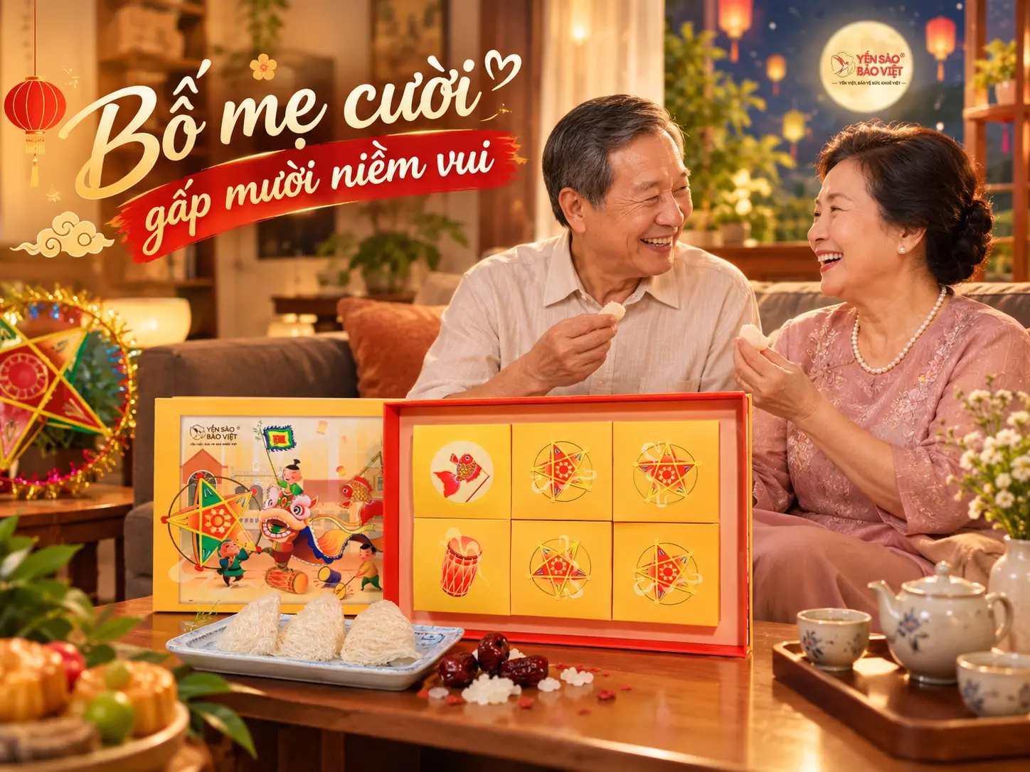Quà Trung Thu 2026 chọn quà gì cho bố mẹ?